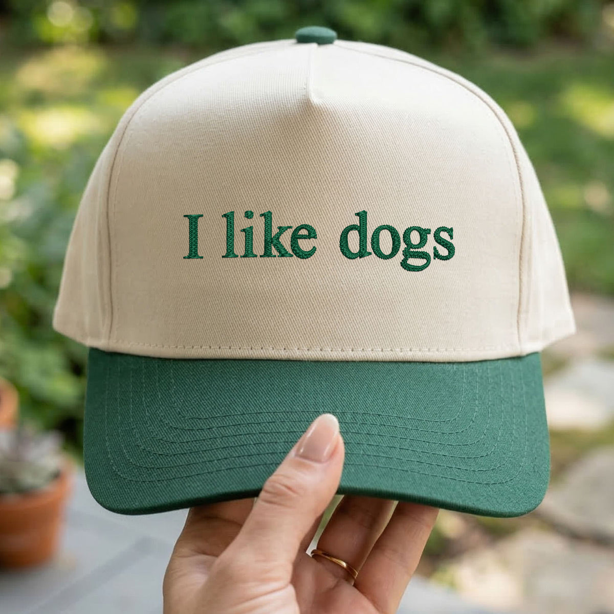 Custom Embroidered I Like Dogs Snapback Hat