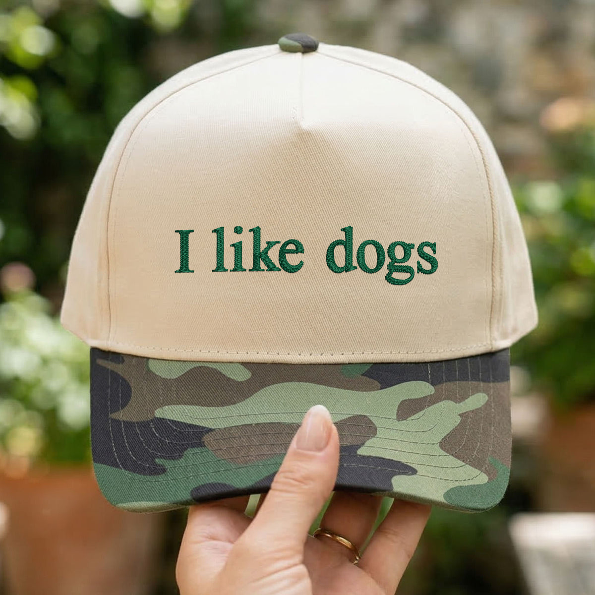 Custom Embroidered I Like Dogs Snapback Hat