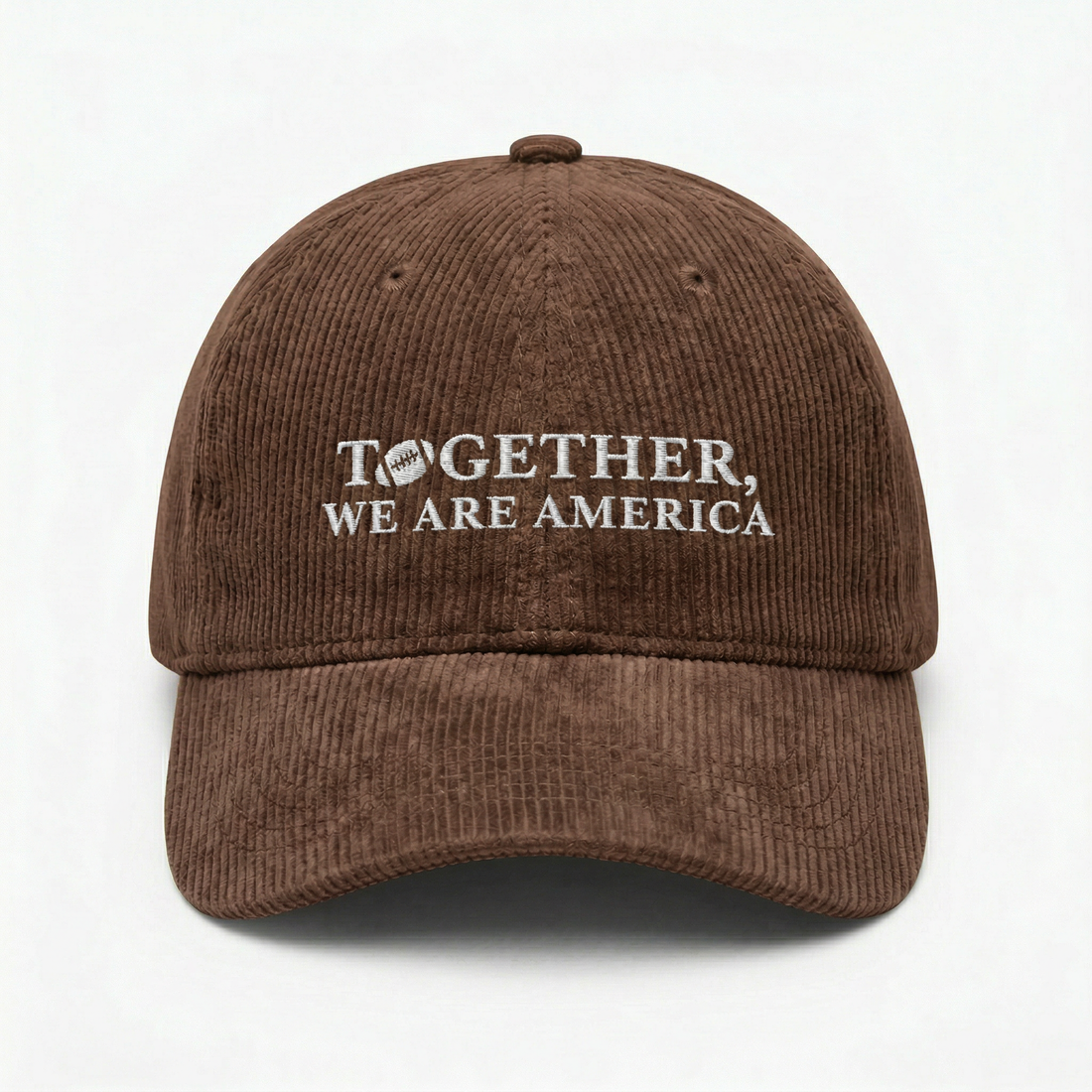 Custom Together We Are America Embroidered Dad Hat – Unity Quote Cap