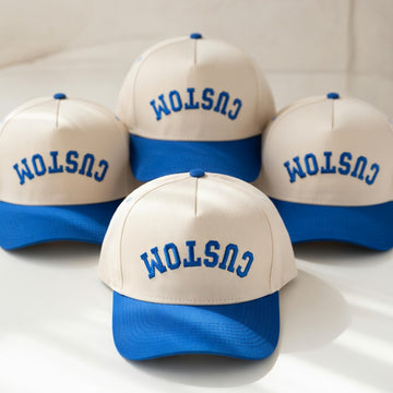 Personalized Upside Down Snapback Hat - Custom Text Snapback Hat