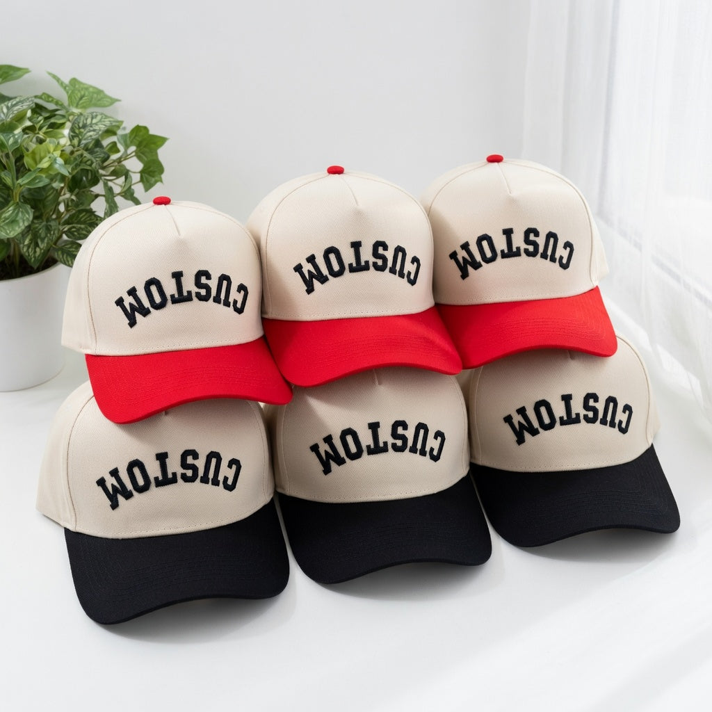 Trendy Snapback Hat - Custom Upside Down Embroidered Snapback Hat