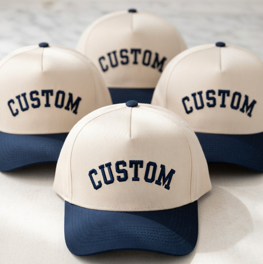 Upside Down Snapback Hat - Custom Text Snapback Hat