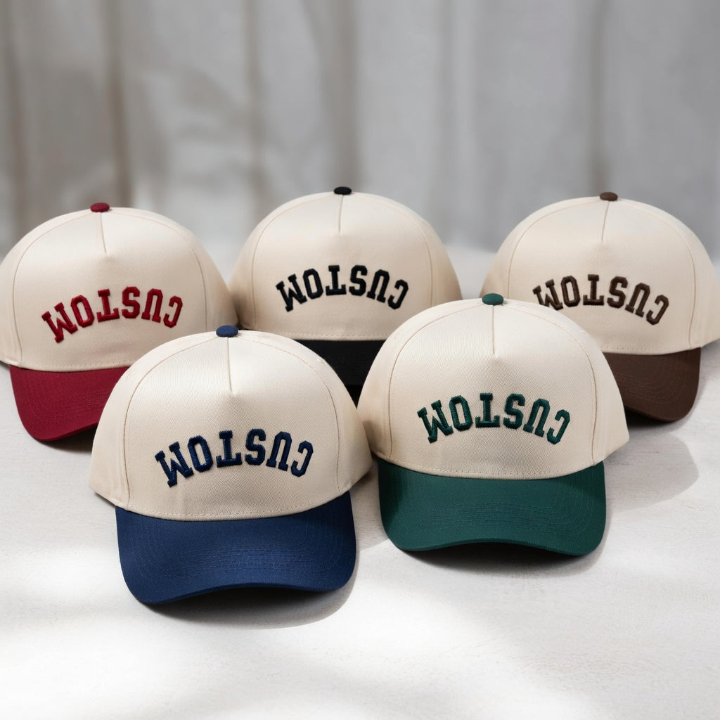 Trendy Snapback Hat - Custom Upside Down Embroidered Snapback Hat