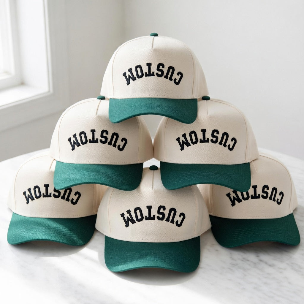 Trendy Snapback Hat - Custom Upside Down Embroidered Snapback Hat