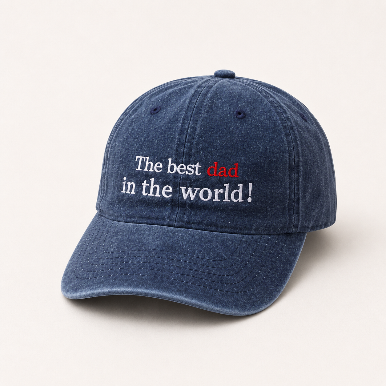 Vintage Trucker Hat With Personalized Text Embroidery