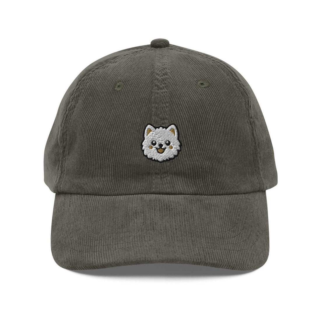 Custom Embroidered White Pomeranian Hat
