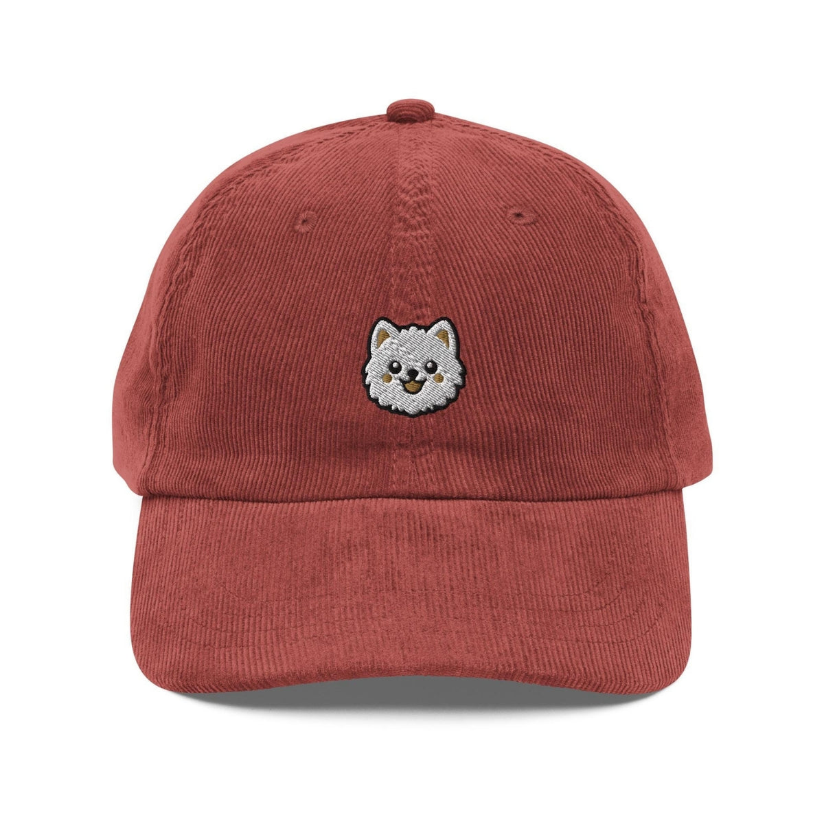 Custom Embroidered White Pomeranian Hat