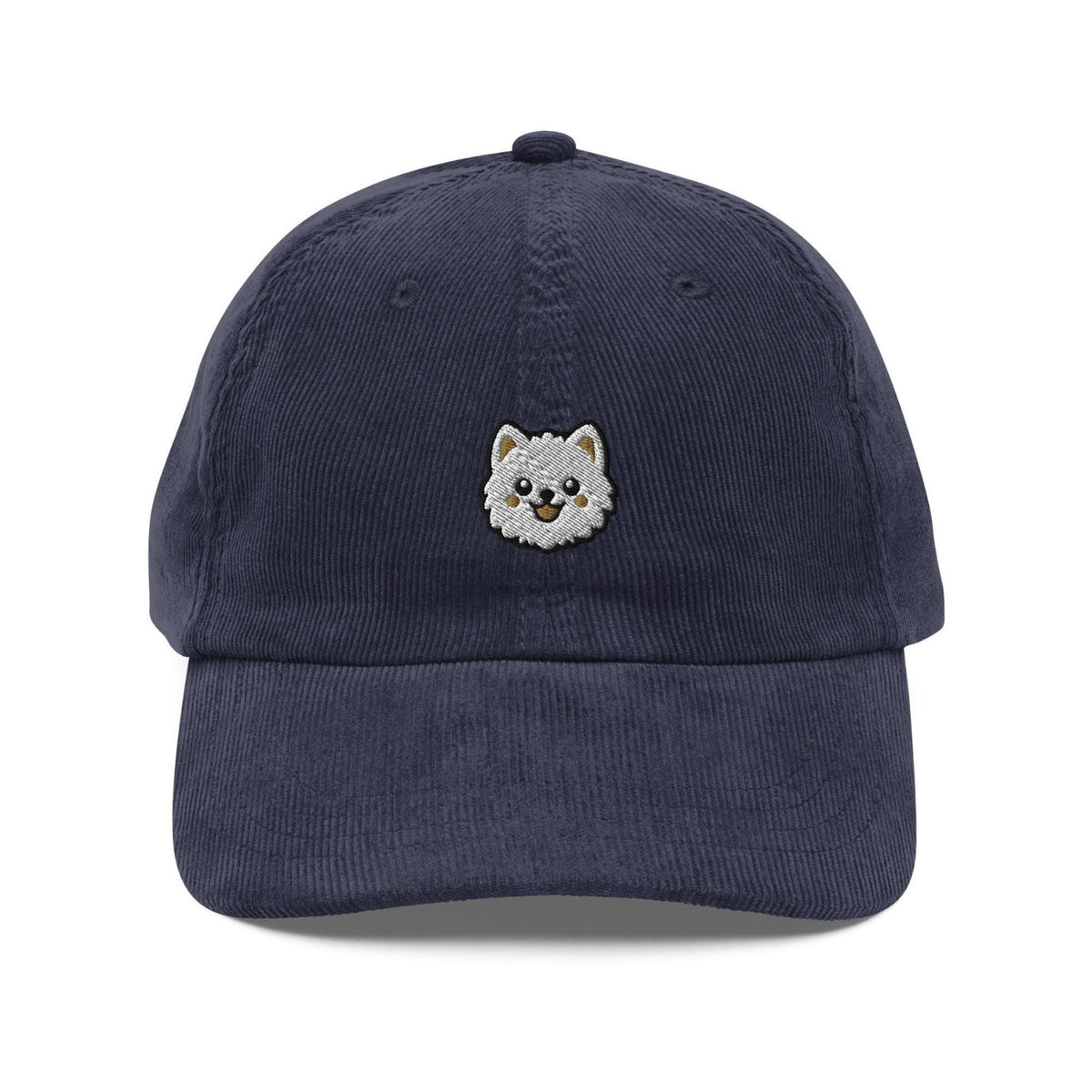 Custom Embroidered White Pomeranian Hat