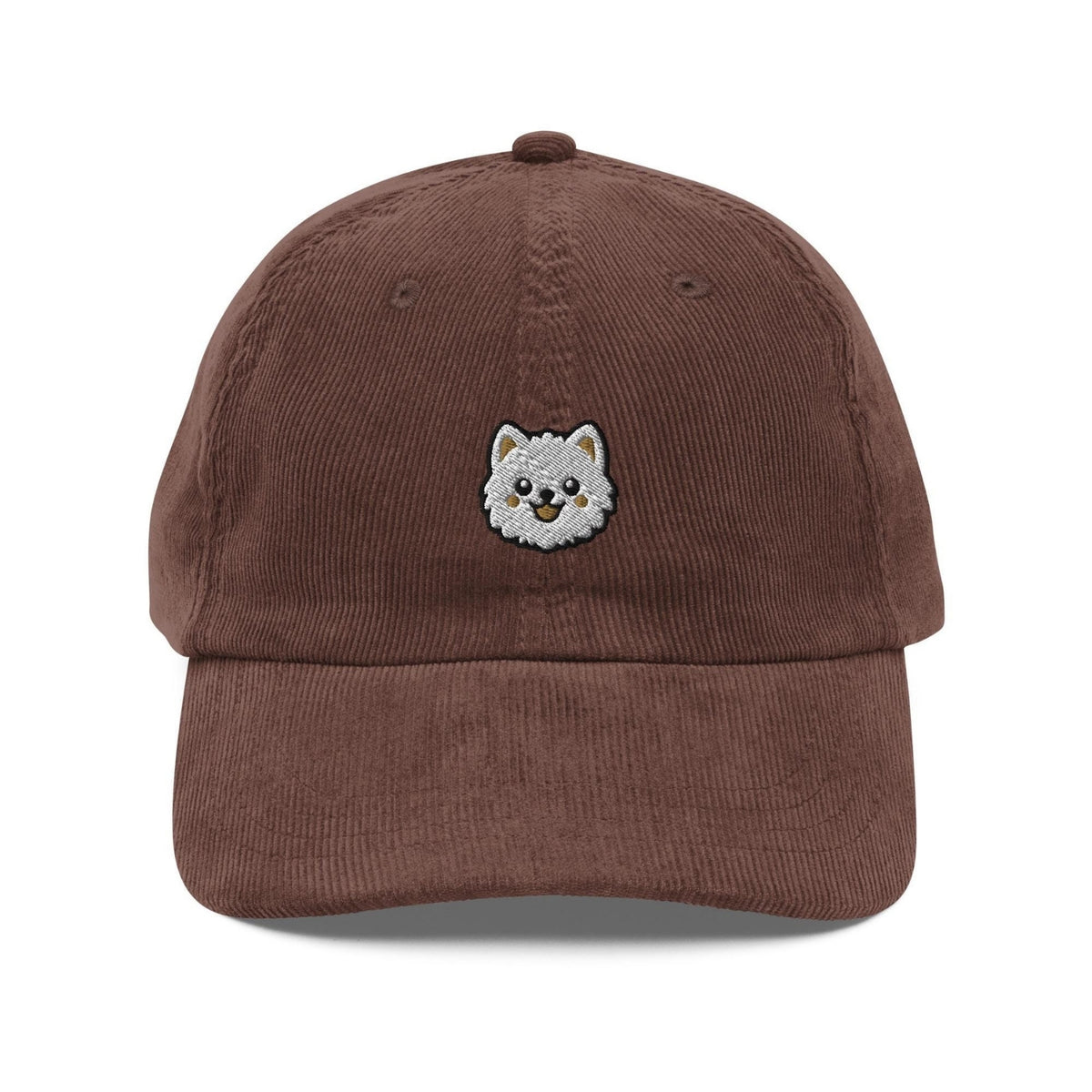 Custom Embroidered White Pomeranian Hat