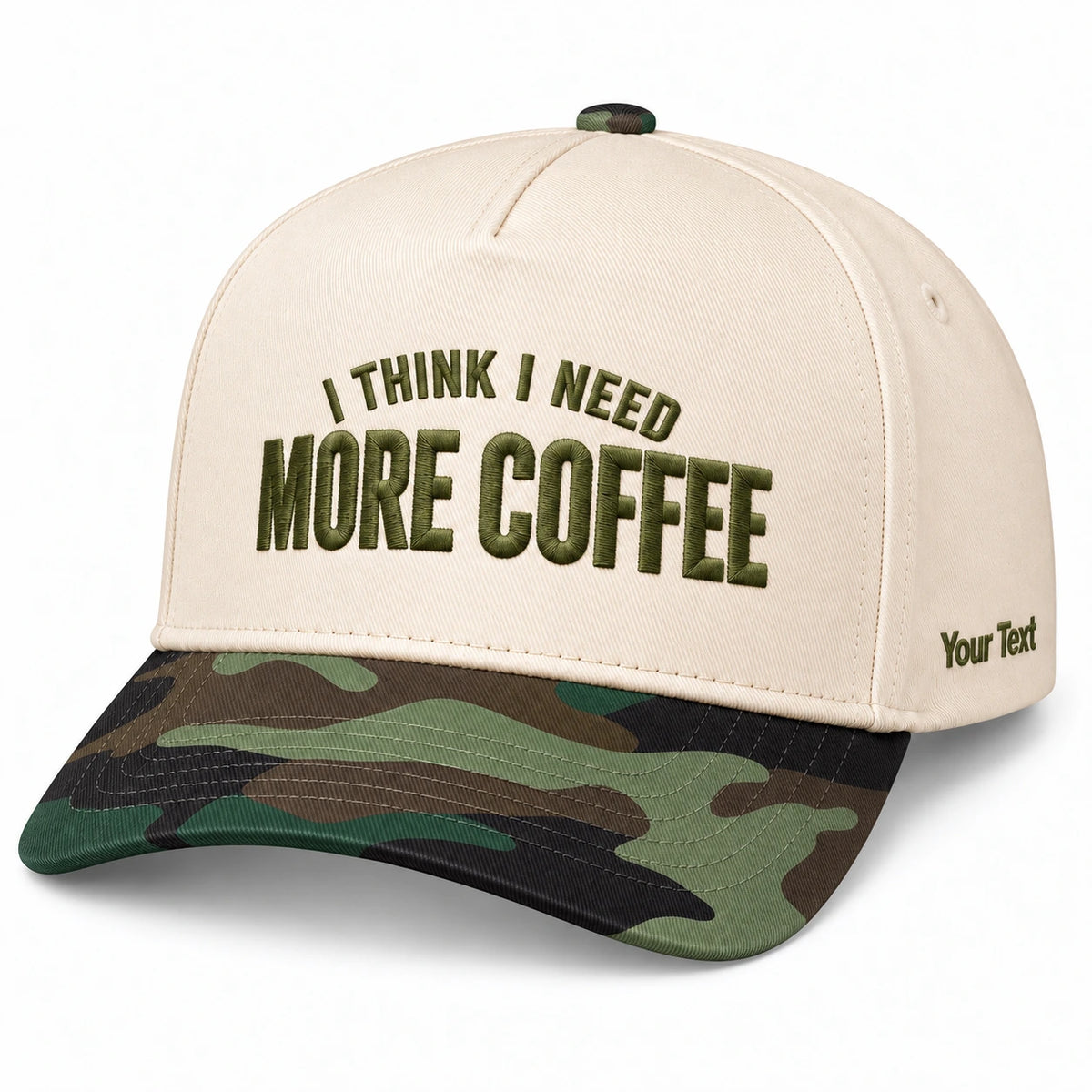 I Think I Need More Coffee Hat, Caffeine Morning Snapback
