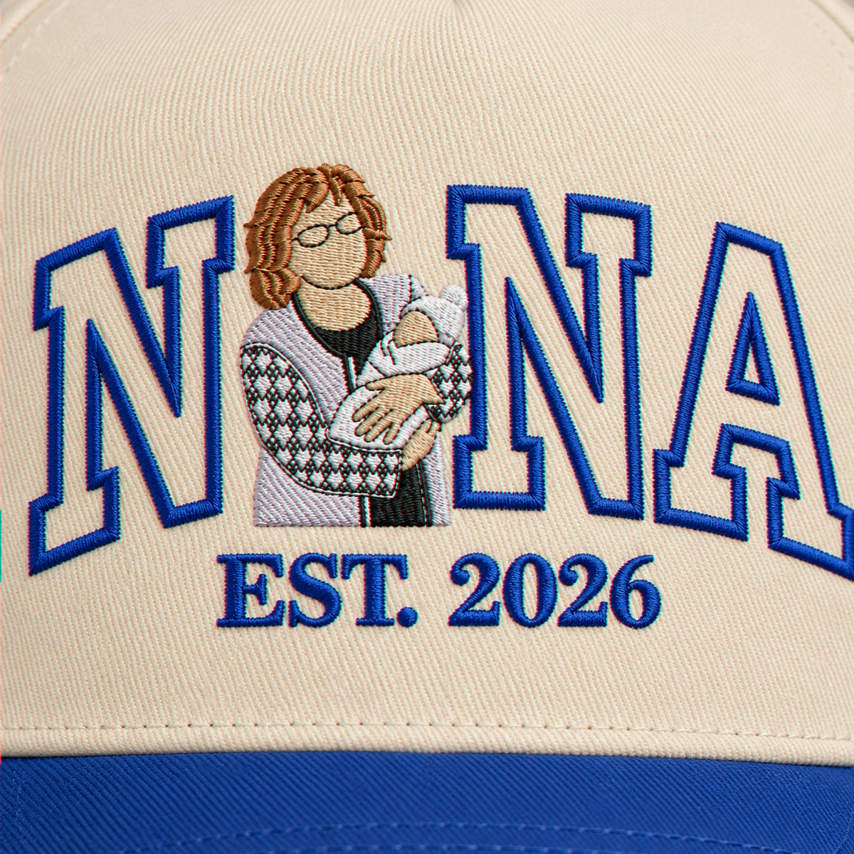 Custom Nana Hat with Photo, Embroidered Portrait Snapback