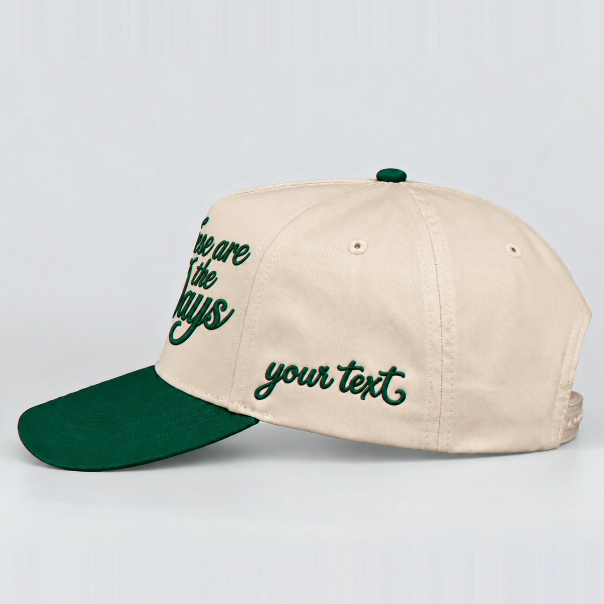 These Are The Days Hat, Nostalgic Summer Vacation Snapback