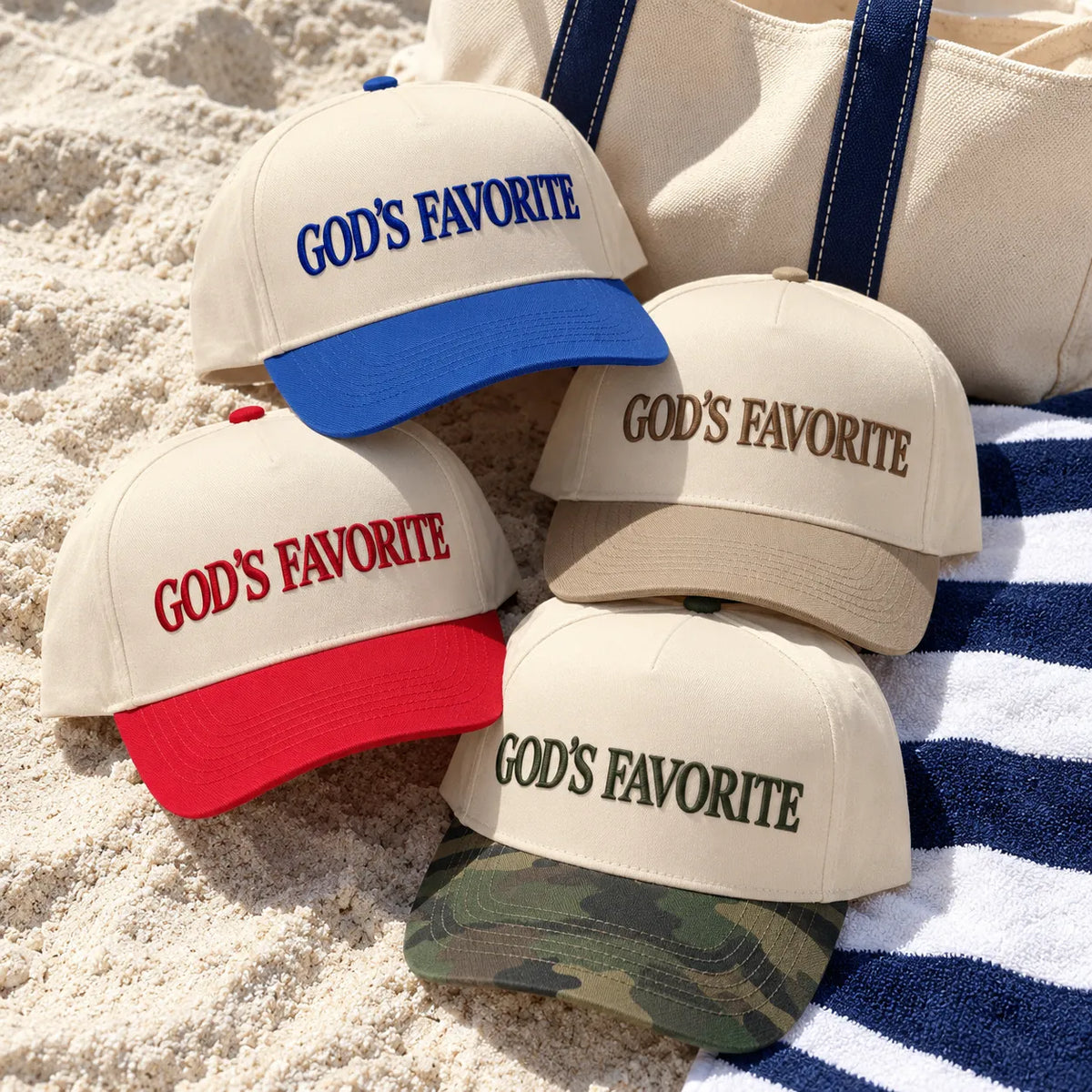 God’s Favorite Hat, Christian Faith Embroidered Snapback