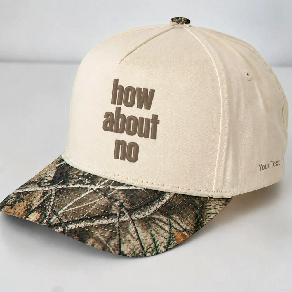 How About No Hat, Sassy Attitude Embroidered Snapback