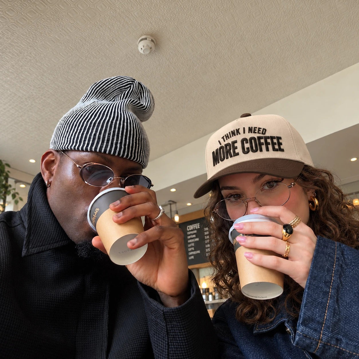 I Think I Need More Coffee Hat, Caffeine Morning Snapback