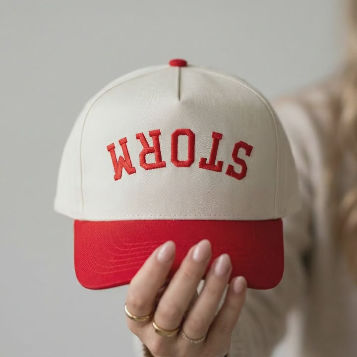 Upside Down Text Snapback Hat – Custom Embroidered Cap