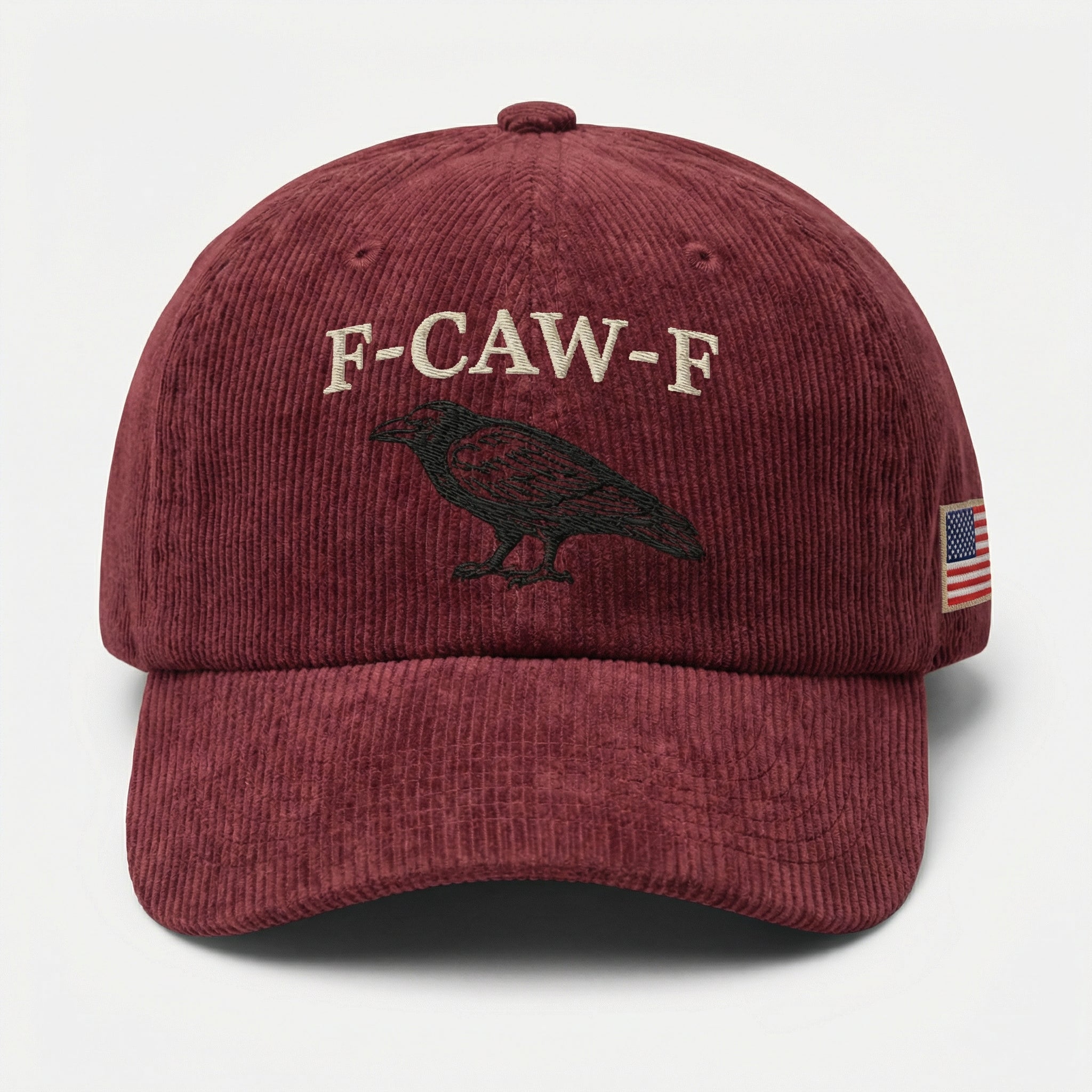 Custom F-CAW-F Embroidered Dad Hat – Funny Black Crow Baseball Cap