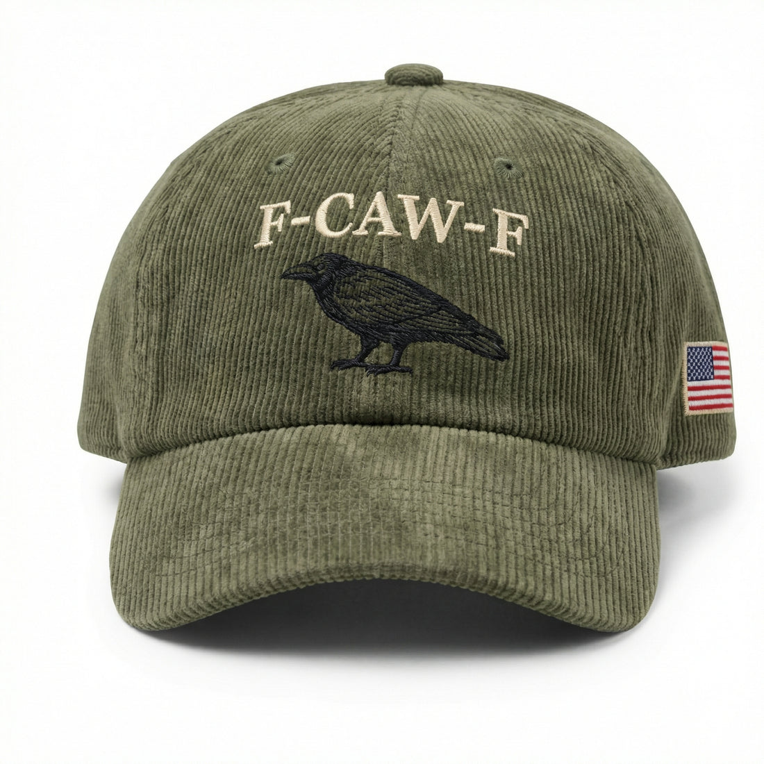 Custom F-CAW-F Embroidered Dad Hat – Funny Black Crow Baseball Cap