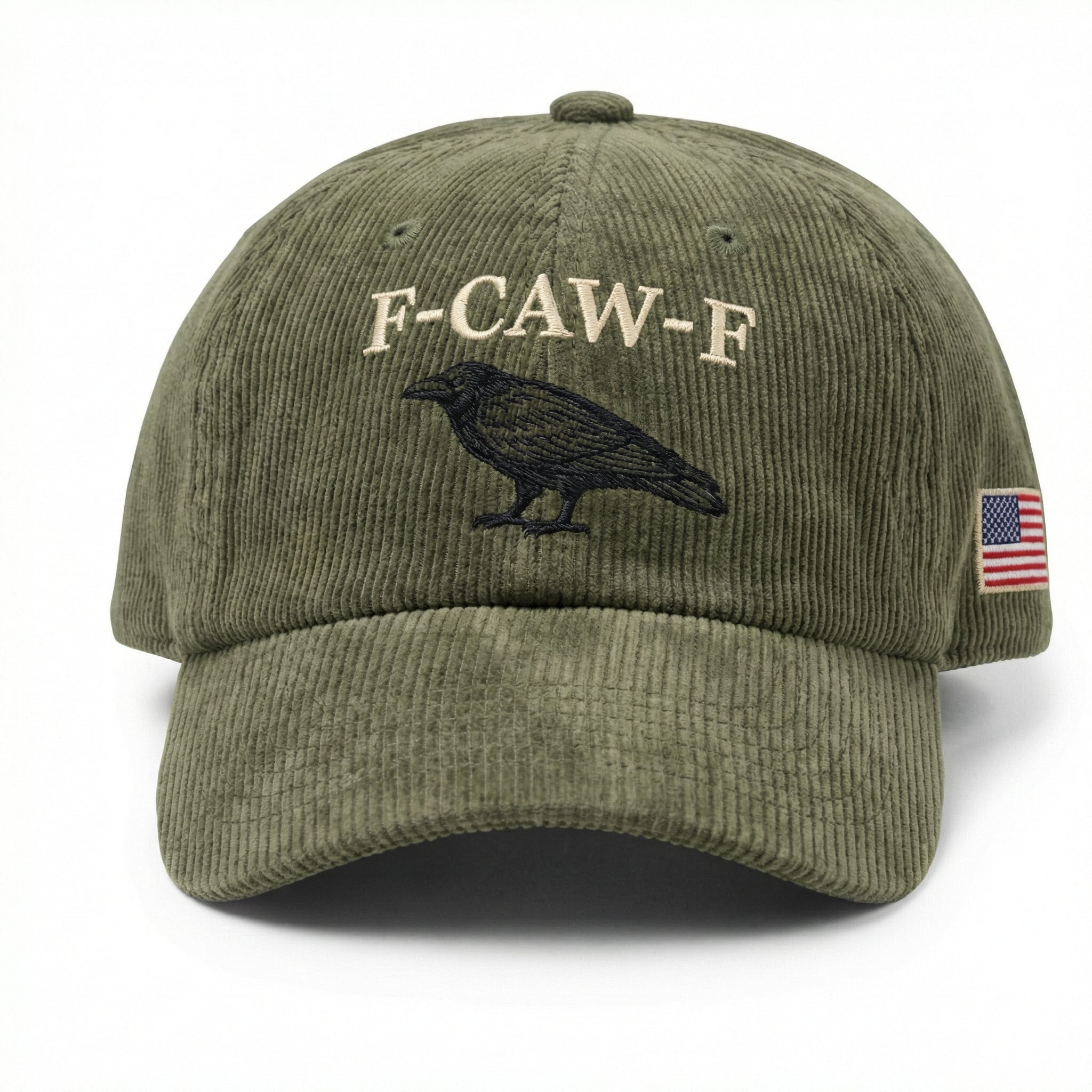 Custom F-CAW-F Embroidered Dad Hat – Funny Black Crow Baseball Cap