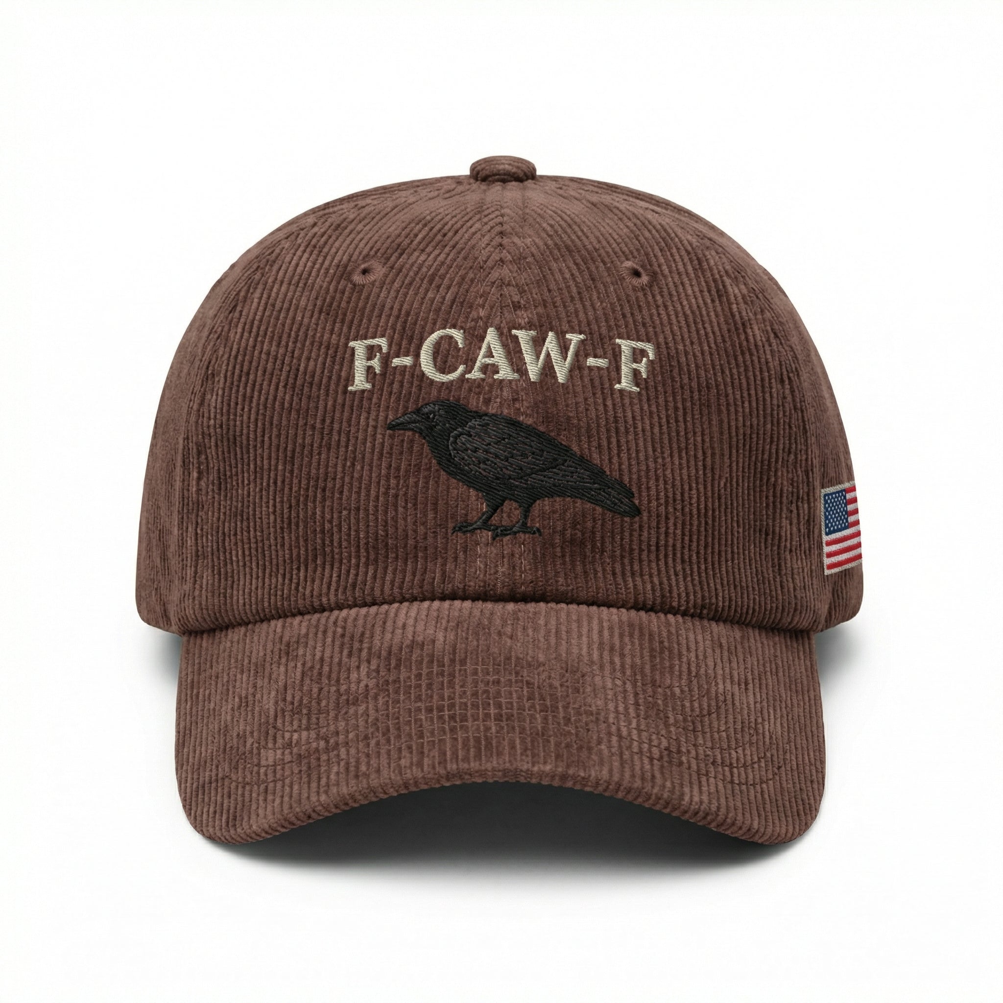 Custom F-CAW-F Embroidered Dad Hat – Funny Black Crow Baseball Cap