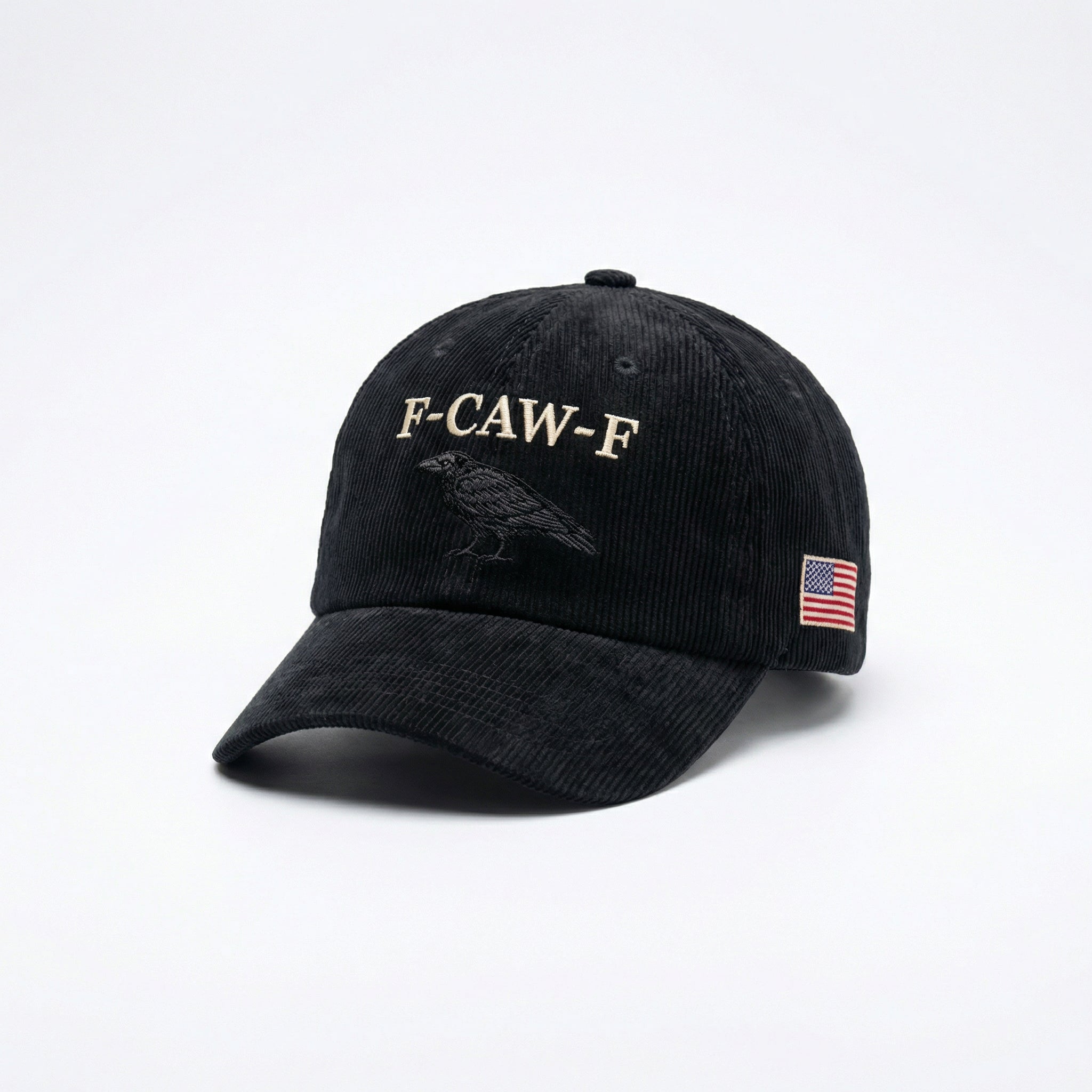 Custom F-CAW-F Embroidered Dad Hat – Funny Black Crow Baseball Cap