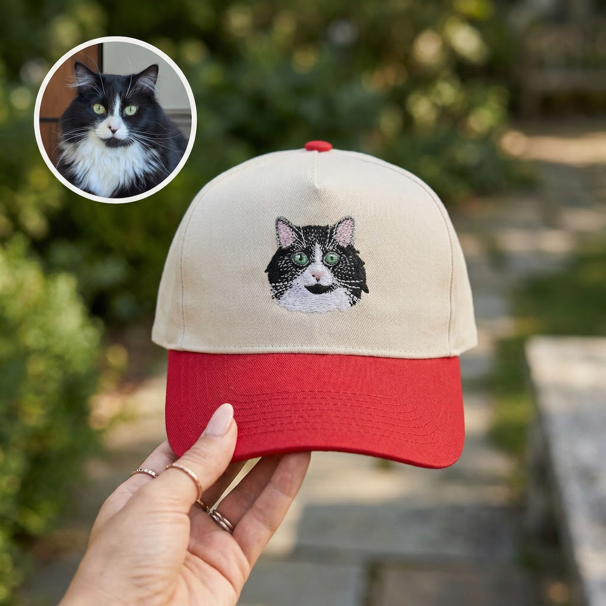 Custom Embroidered Pet Snapback Hat – Personalized Cat Hat