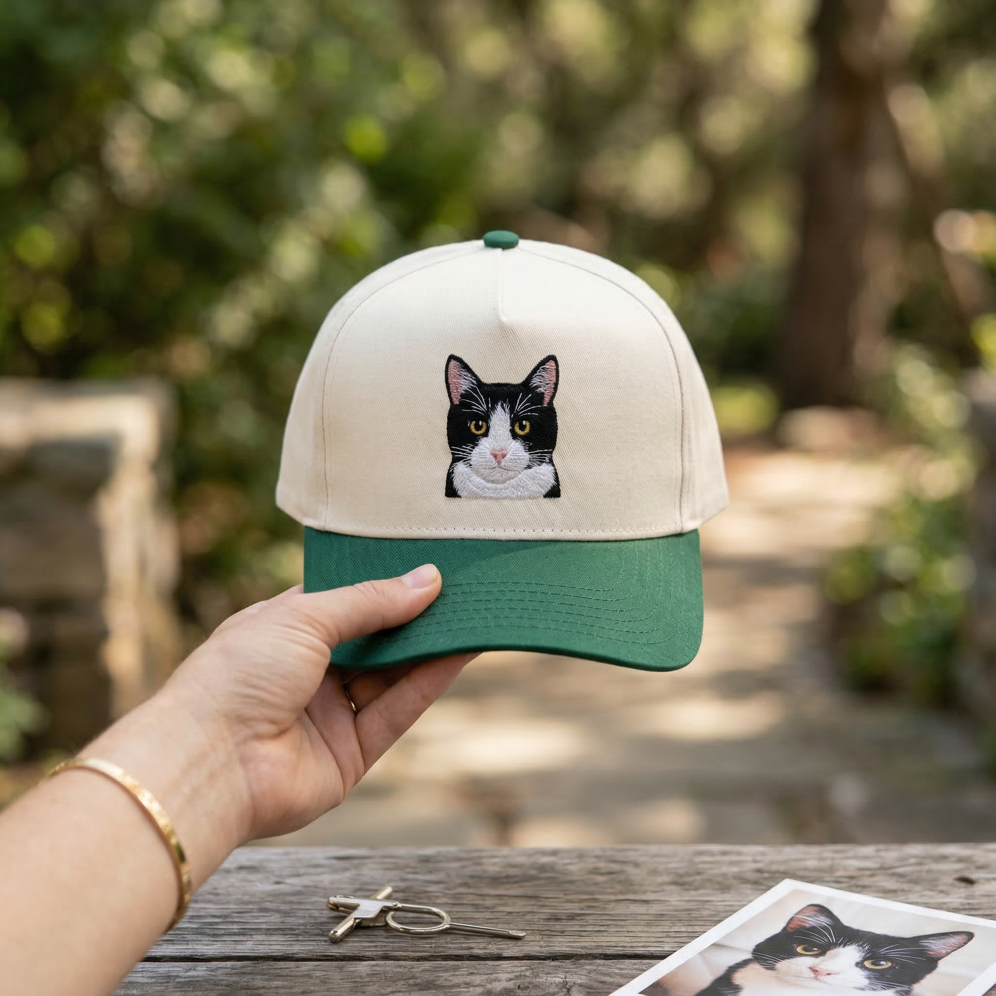 Embroidered Pet Photo Snapback Hat – Personalized Pet Cap