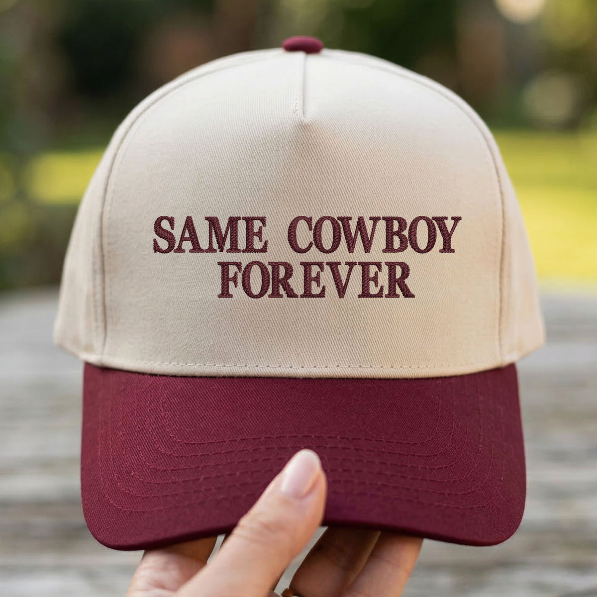 Custom Embroidered Same Cowboy Forever Snapback Hat