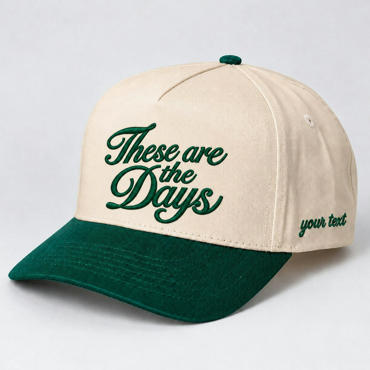 These Are The Days Hat, Nostalgic Summer Vacation Snapback
